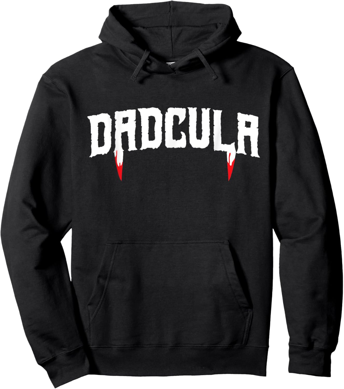Funny Dadcula Halloween Dad Costume Vampire Fangs Hoodie - Hoodie | Black