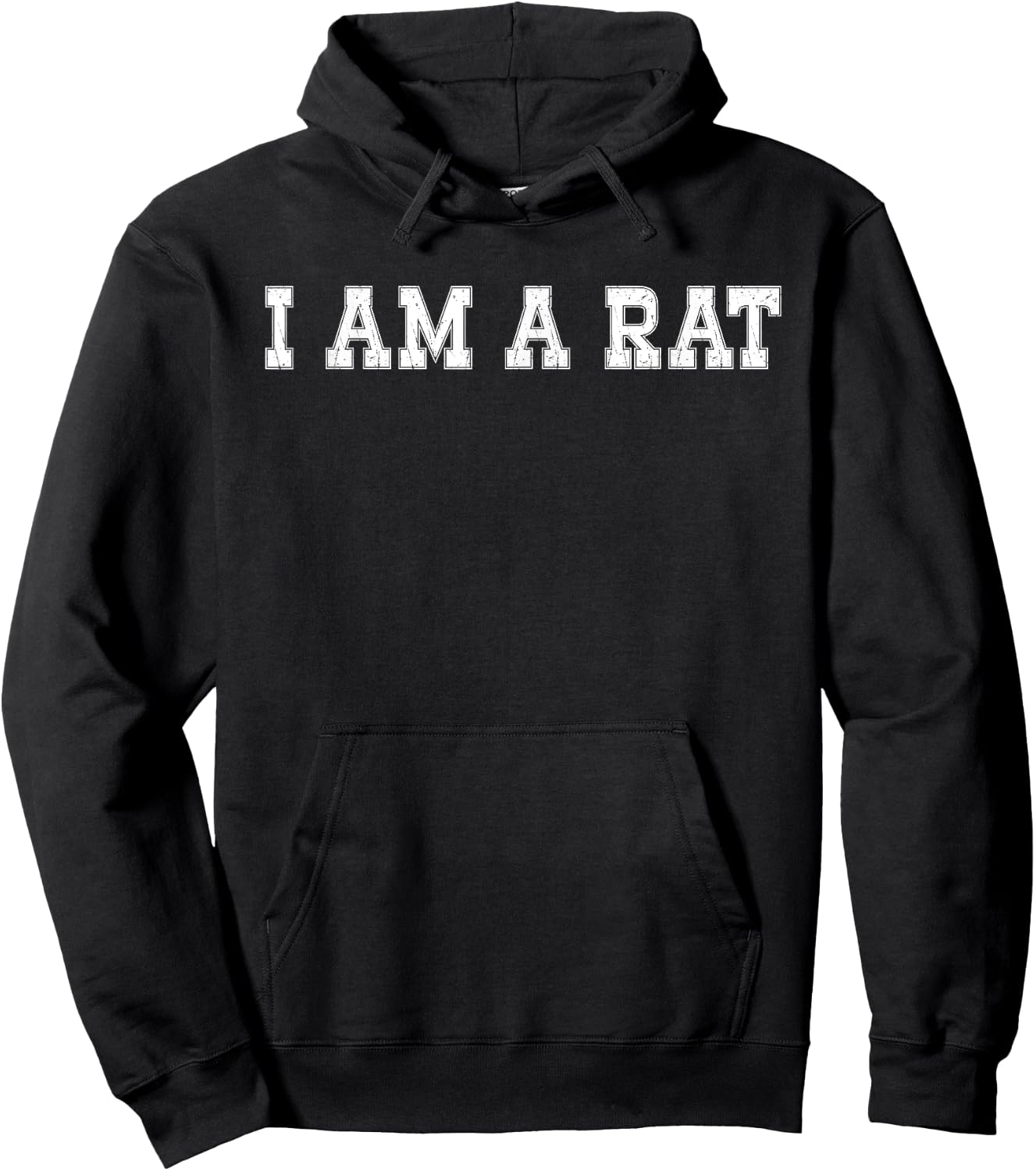 Halloween I am a Rat funny Rats lover I heart Rat Hoodie - Hoodie | Black