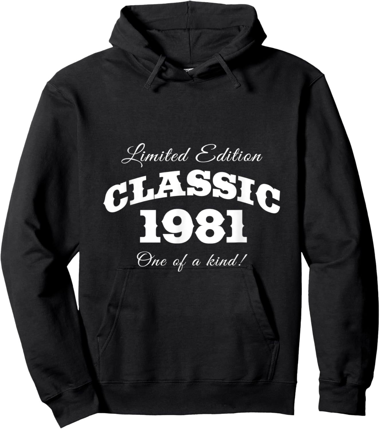 1981 And Birthday Hoodie - Hoodie | Black