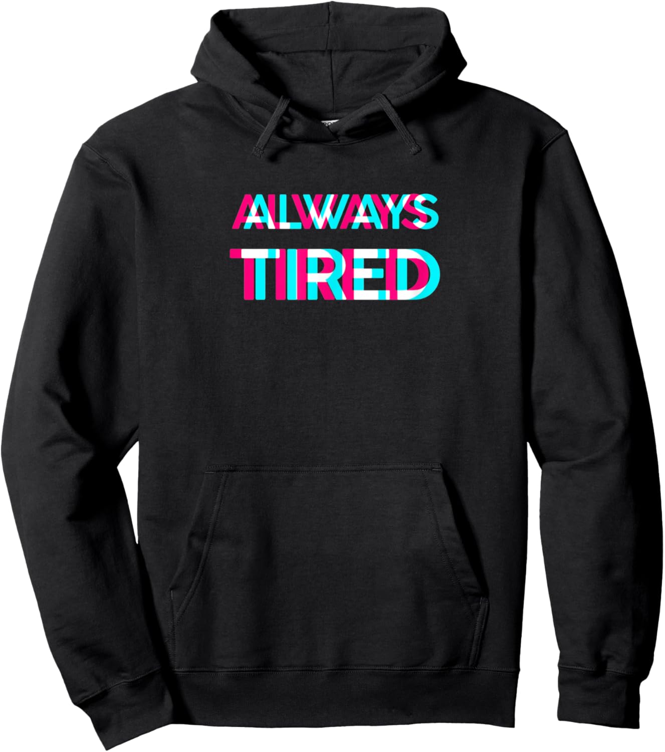 Always Tired - Vaporwave Aesthetik Style Hoodie - Hoodie | Black