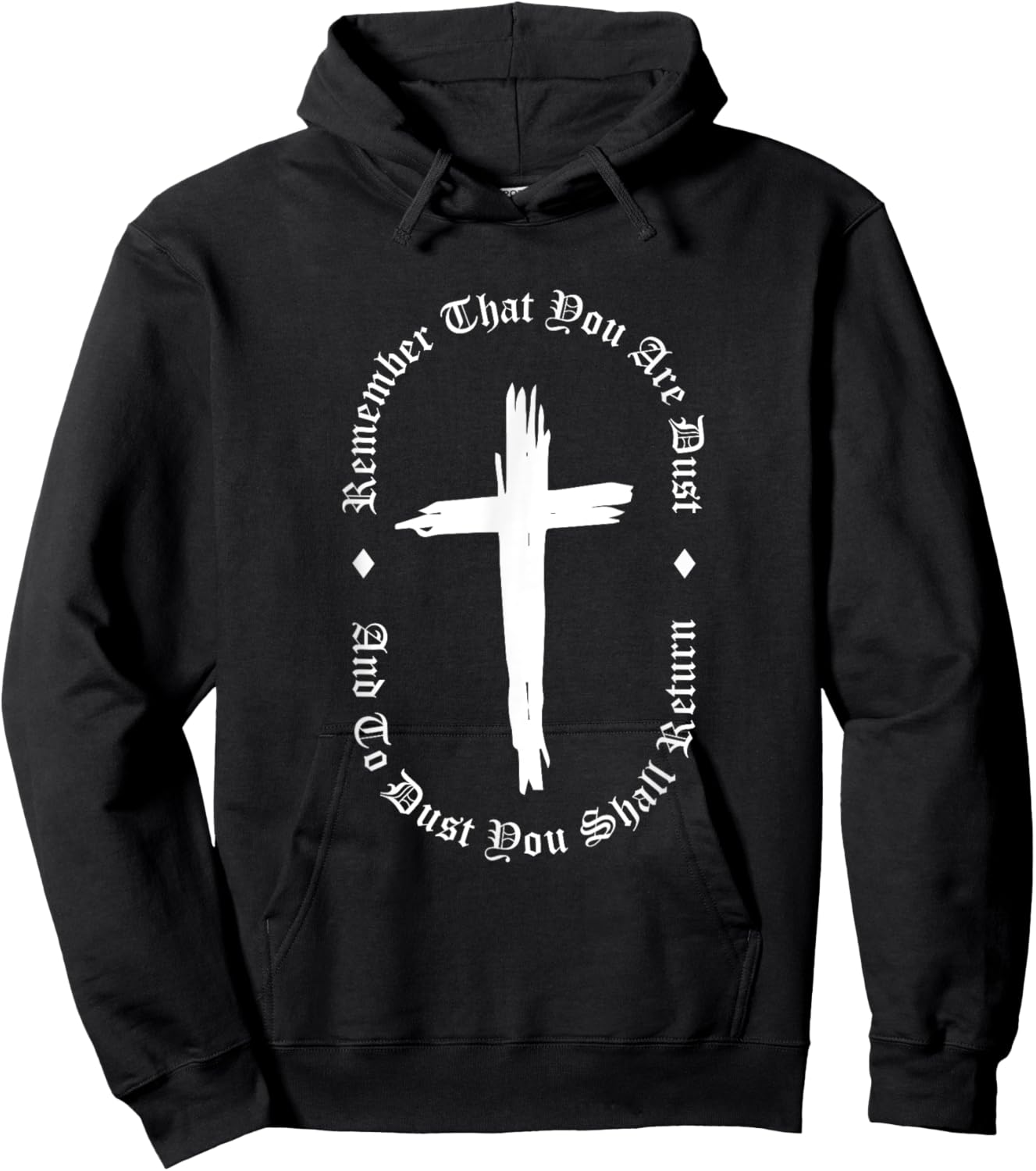 Easter Bunny Egg Hunting Clothing Ash Wednesday Remember That You Are Dust -Adults, Kids Black Cotton 100% Short Sleeve Modern Classic Fit Small Hoodie - Hoodie | Black