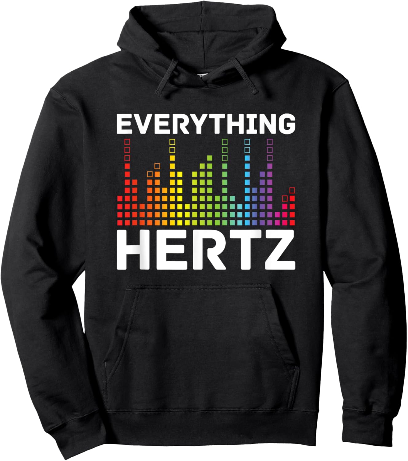 Everything Hertz - Music Producer Studio Audio Tech Engineer Hoodie - Hoodie | Black
