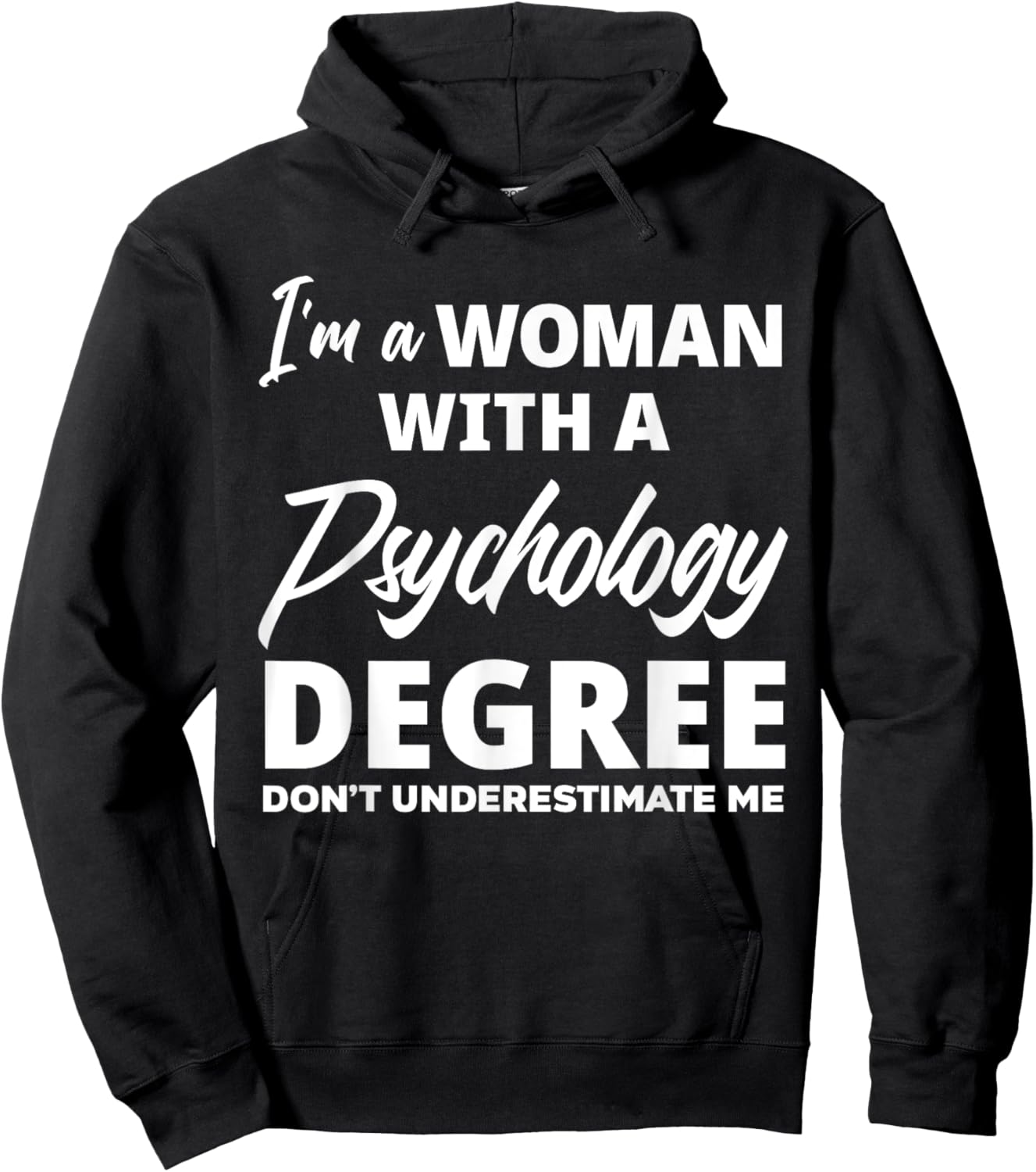 Funny Psychology Degree Graduation Psychologist Hoodie - Hoodie | Black
