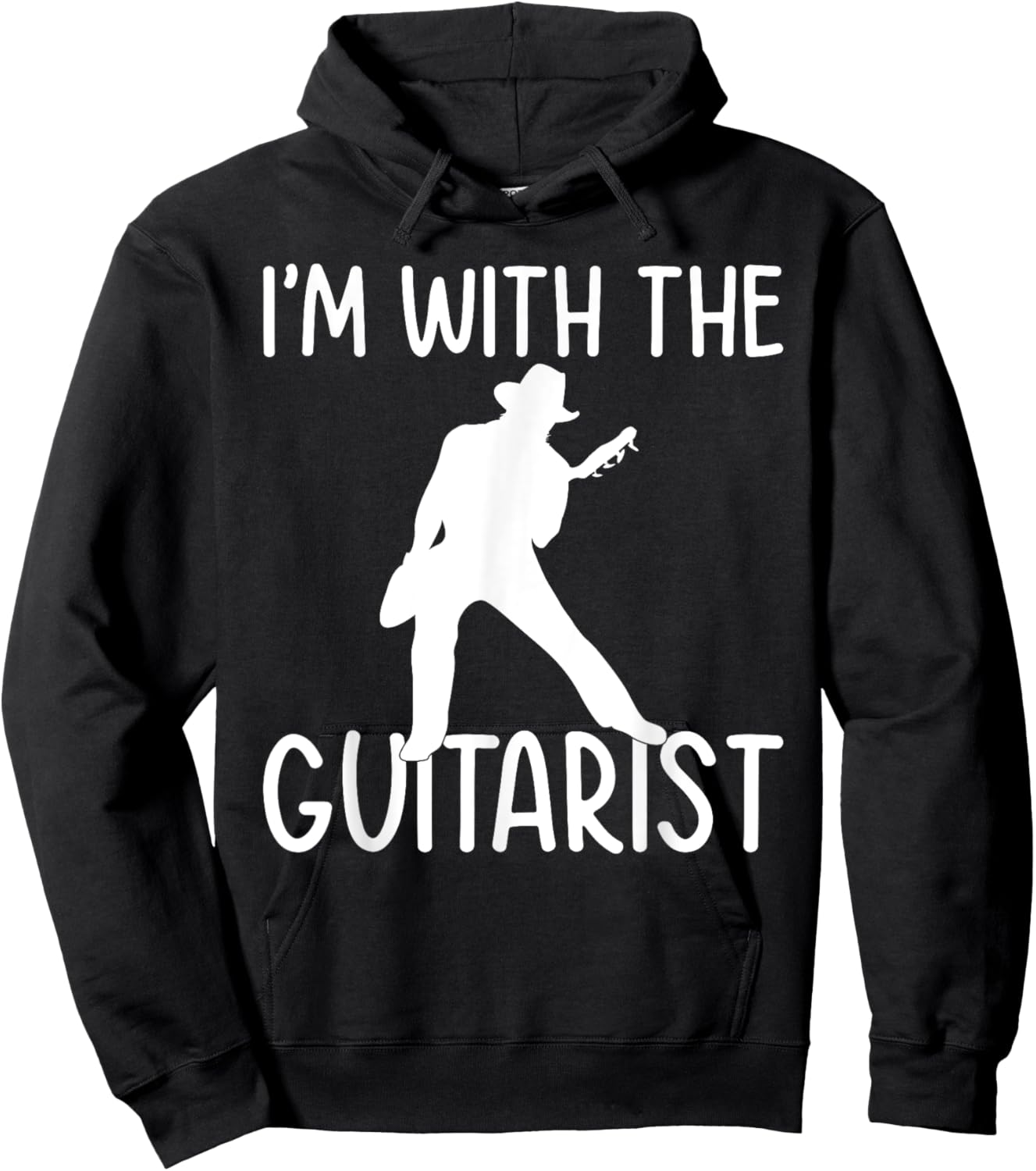 Im with the Guitarist Music Instrument Couple Guitar Player Hoodie - Hoodie | Black