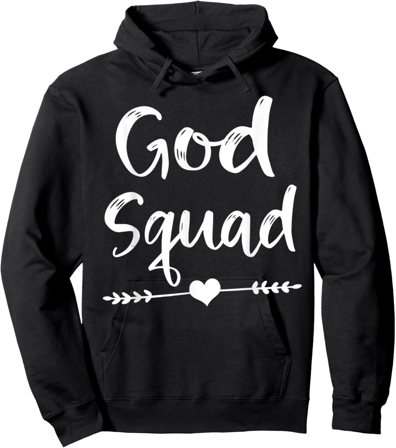 Cute Christian Bible Verse Quote God Squad Hoodie - Hoodie | Black