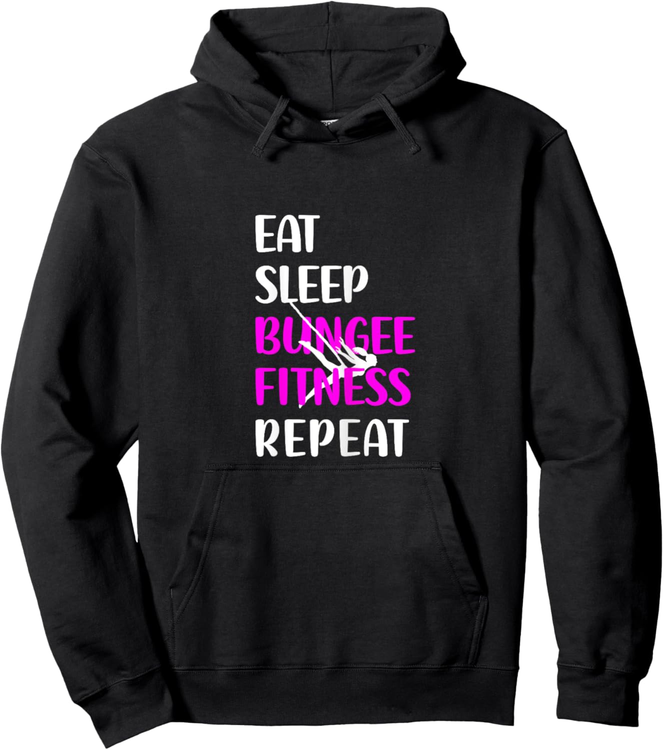 Bungee Fitness Training Fly Sling Workout Equipment Hoodie - Hoodie | Black