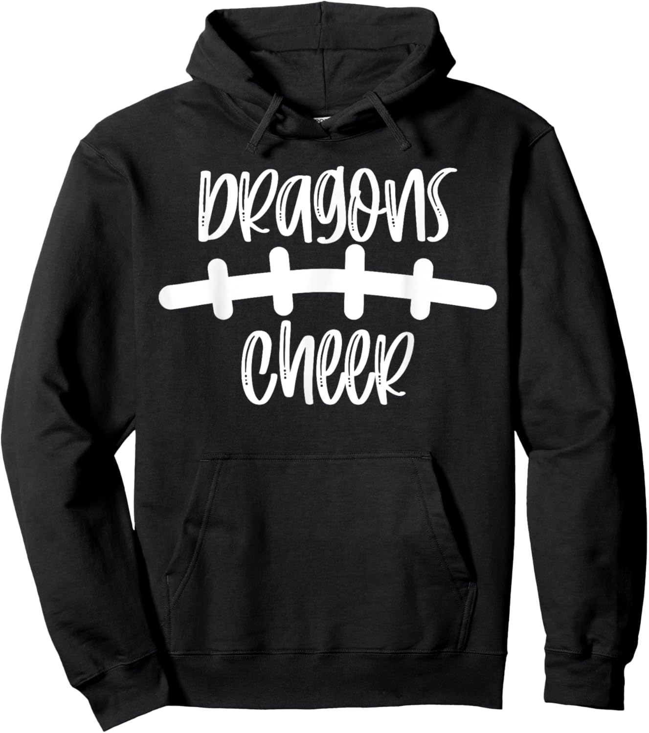 Dragons Cheer School Spirit Football Team Mascot Game Night Hoodie - Hoodie | Black