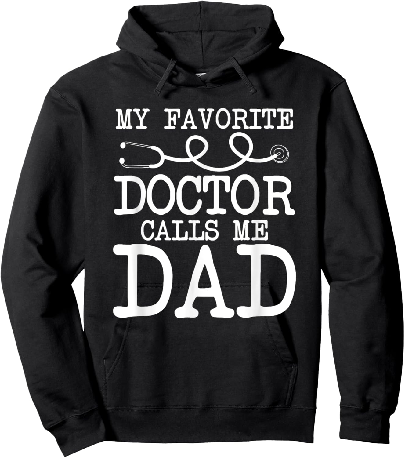 Proud Dad Of A Doctor - Medical Practitioner Physician Dad Hoodie - Hoodie | Black