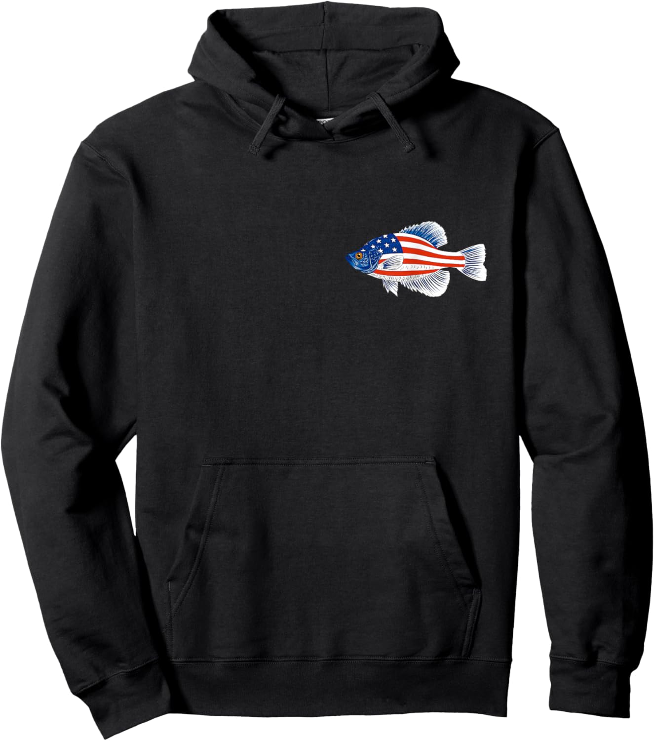 Freshwater Fishing Gift Men Women Kids USA Black Crappie Hoodie - Hoodie | Black