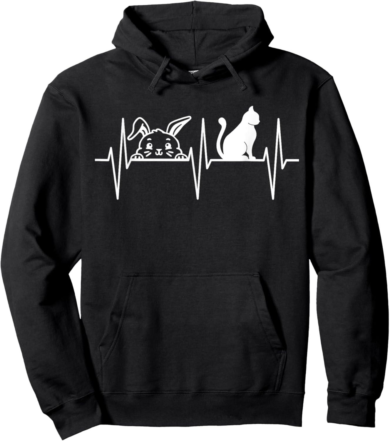 Bunny Shirt Funny Cat Lover Rabbit Pet Bunny Lover Women Girls Kids Hoodie - Hoodie | Black