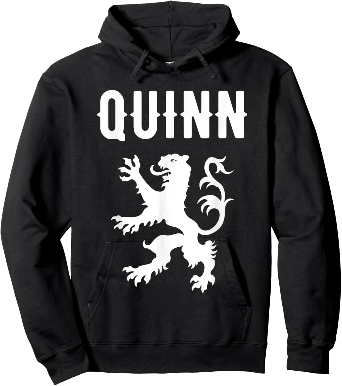 Quinn Clan Scottish Family Name Scotland Heraldry Hoodie - Hoodie | Black