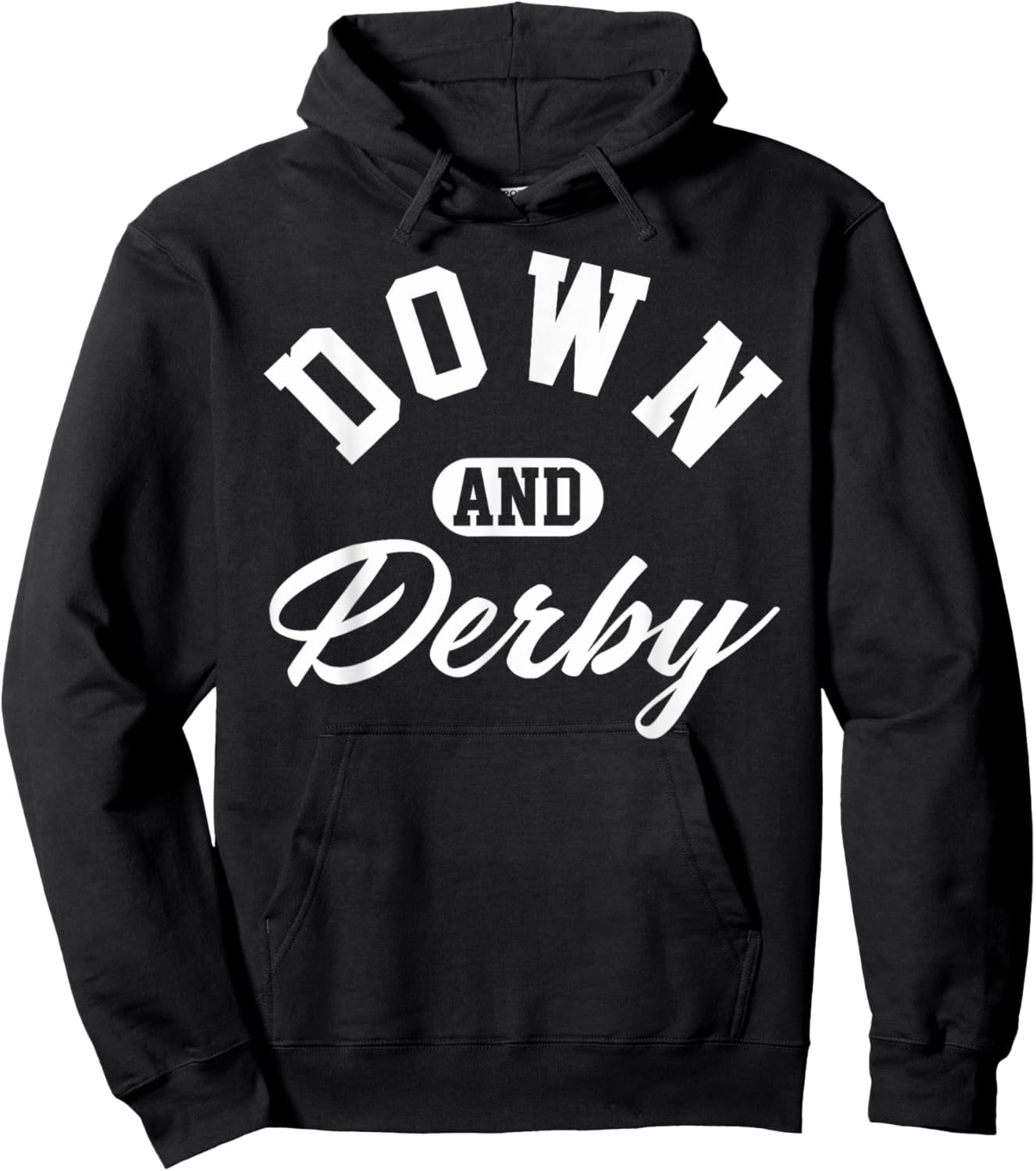 Funny Horse Racing Vintage Down & Derby KY Derby Horse Hoodie - Hoodie | Black