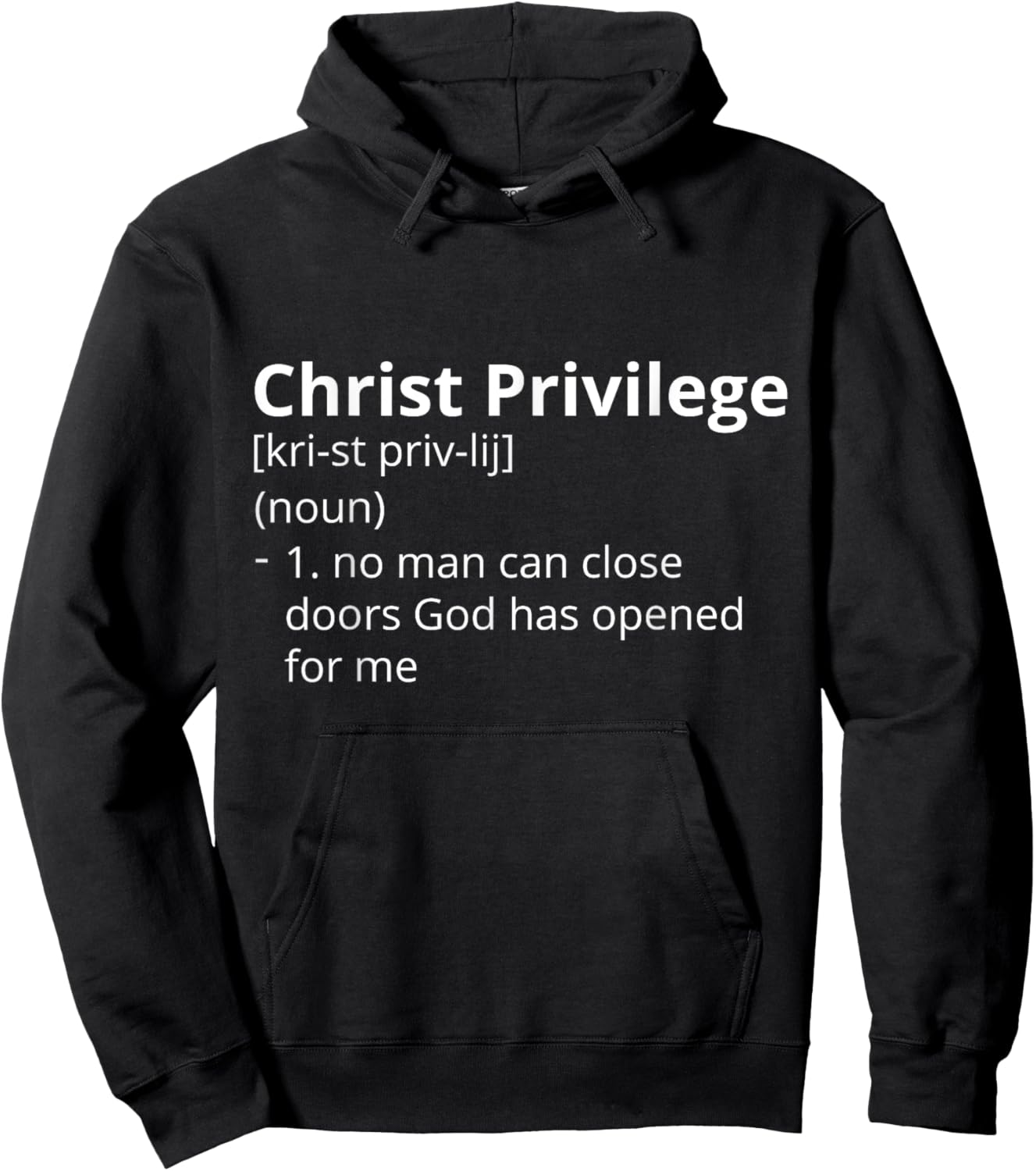 Christ Privilege Definition Description Hoodie - Hoodie | Black
