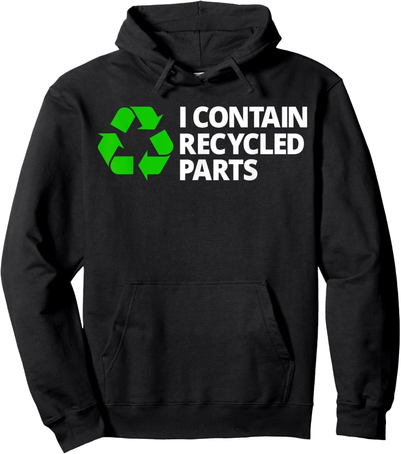 I Contain Recycled Parts T Shirt Transplant Survivor Warrior Hoodie - Hoodie | Black