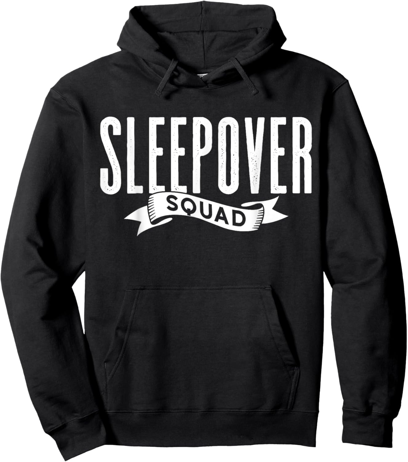 Sleepover Squad Team Party Cute Overnight Hoodie - Hoodie | Black