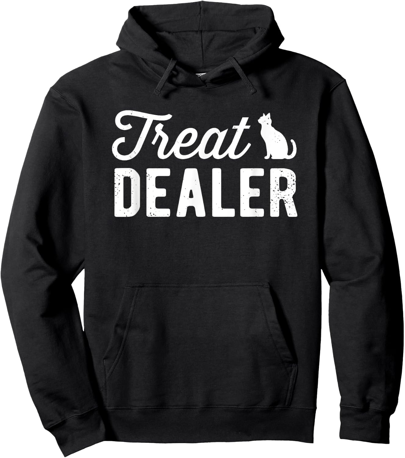Cat Treat Dealer Funny Humor Cat Owner Cat Treats Cat Lover Hoodie - Hoodie | Black