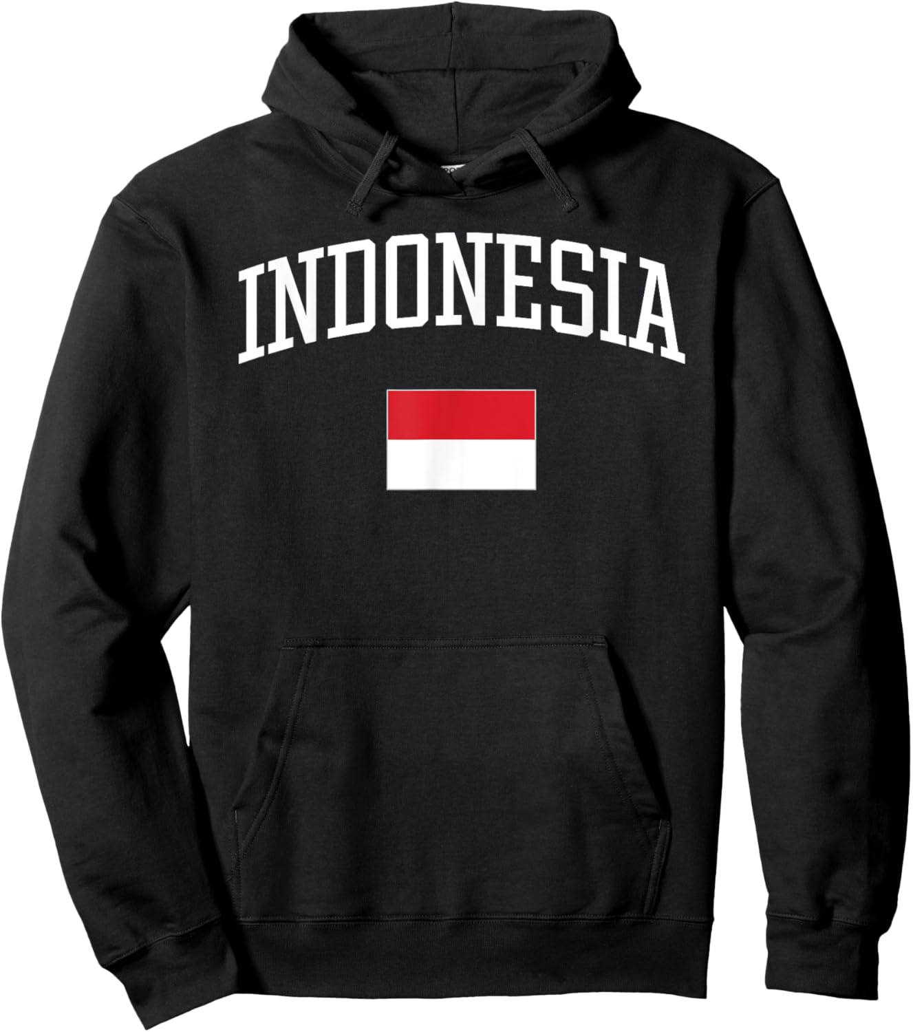Vintage Flag of Indonesia Love Your Country Hoodie - Hoodie | Black