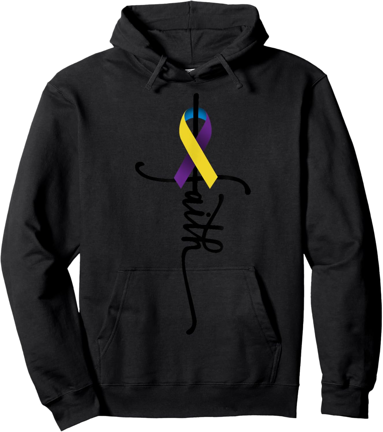 Bladder Cancer Faith Bladder Cancer Awareness May Support Hoodie - Hoodie | Black