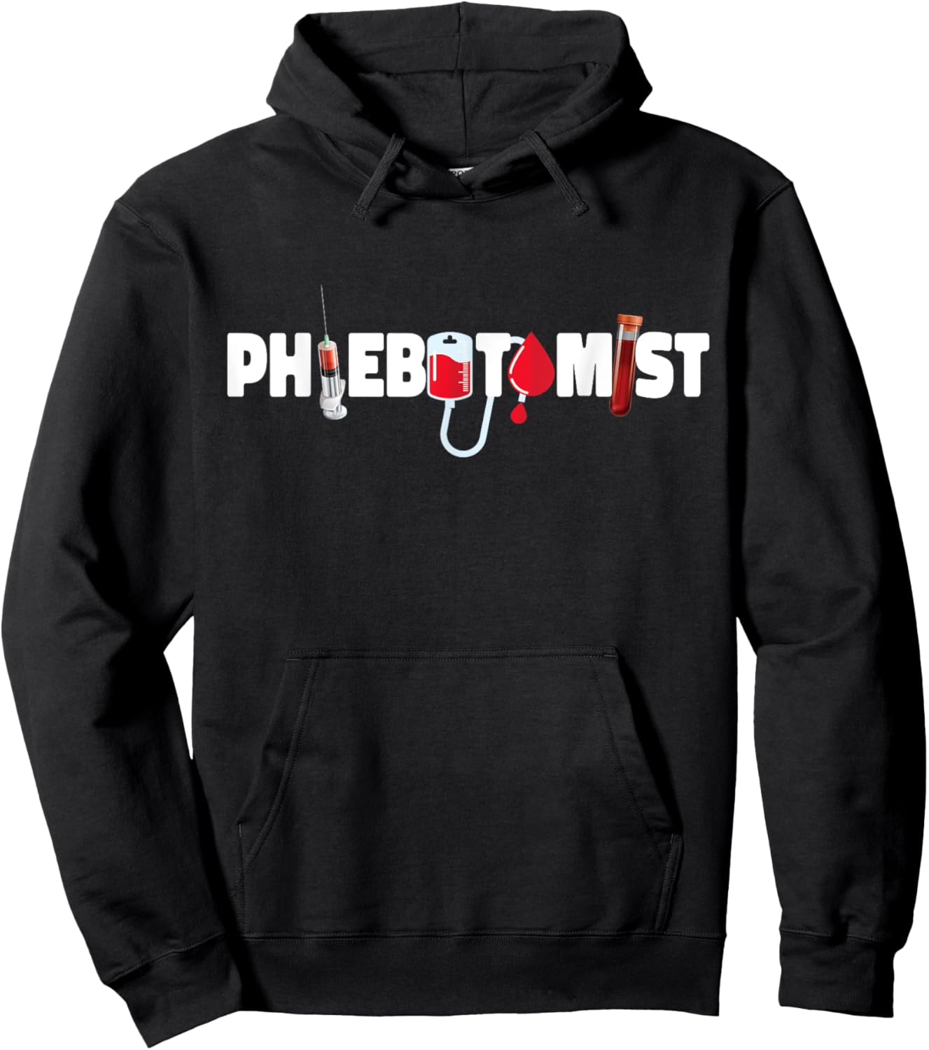 Phlebotomist Tech Technician Hoodie - Hoodie | Black