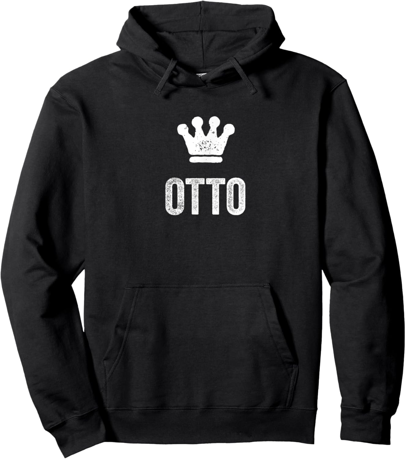 Otto the King / Crown & Name Design Called Otto Hoodie - Hoodie | Black
