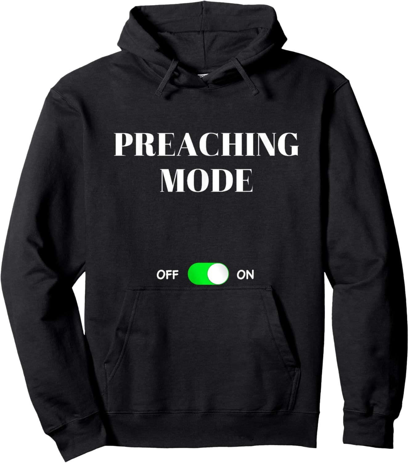 Preaching Mode On Funny Best Gift Life Preacher Pastor Hoodie - Hoodie | Black
