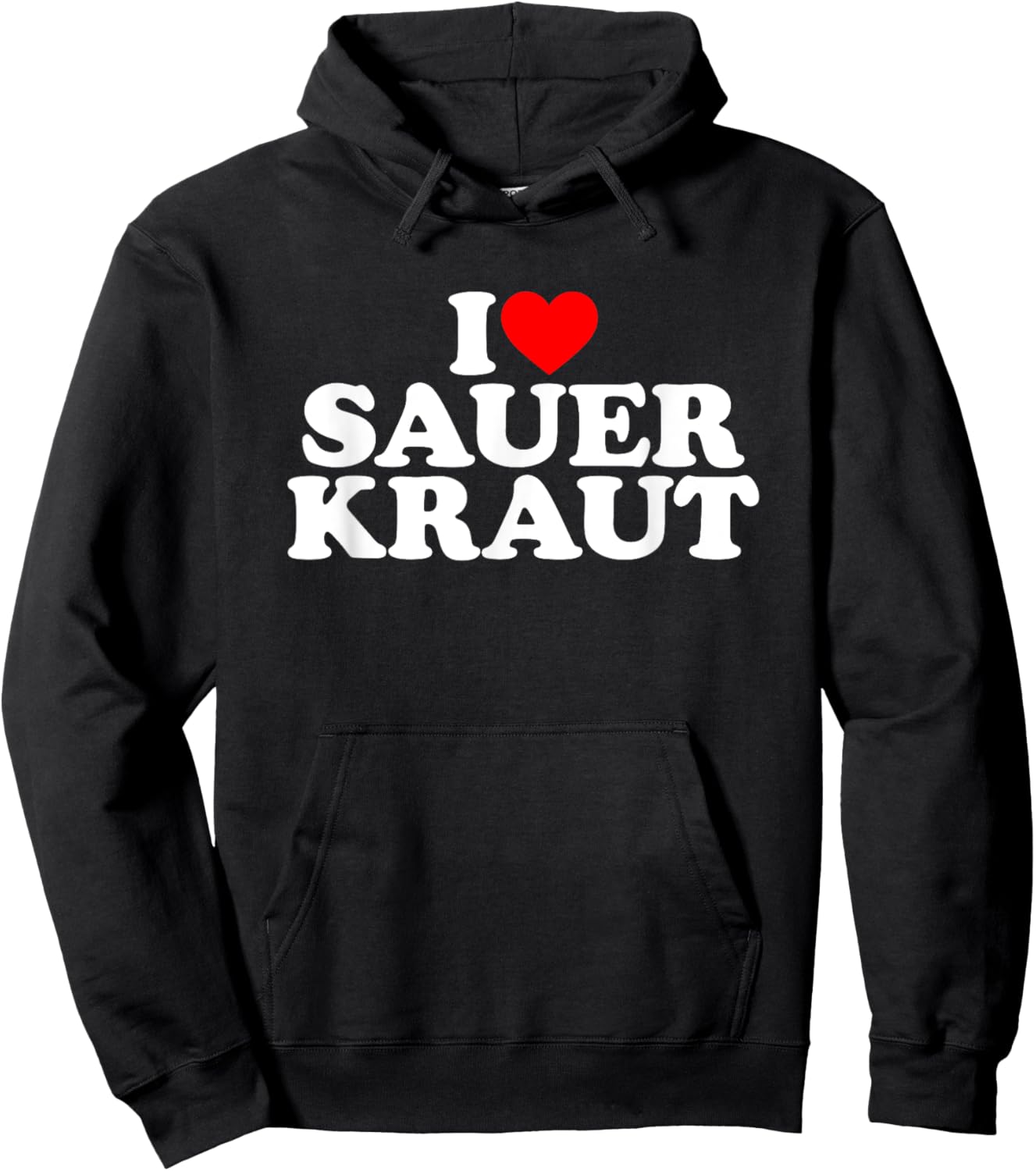 I Love Sauerkraut I Heart Sauerkraut Shirt Food Hoodie - Hoodie | Black