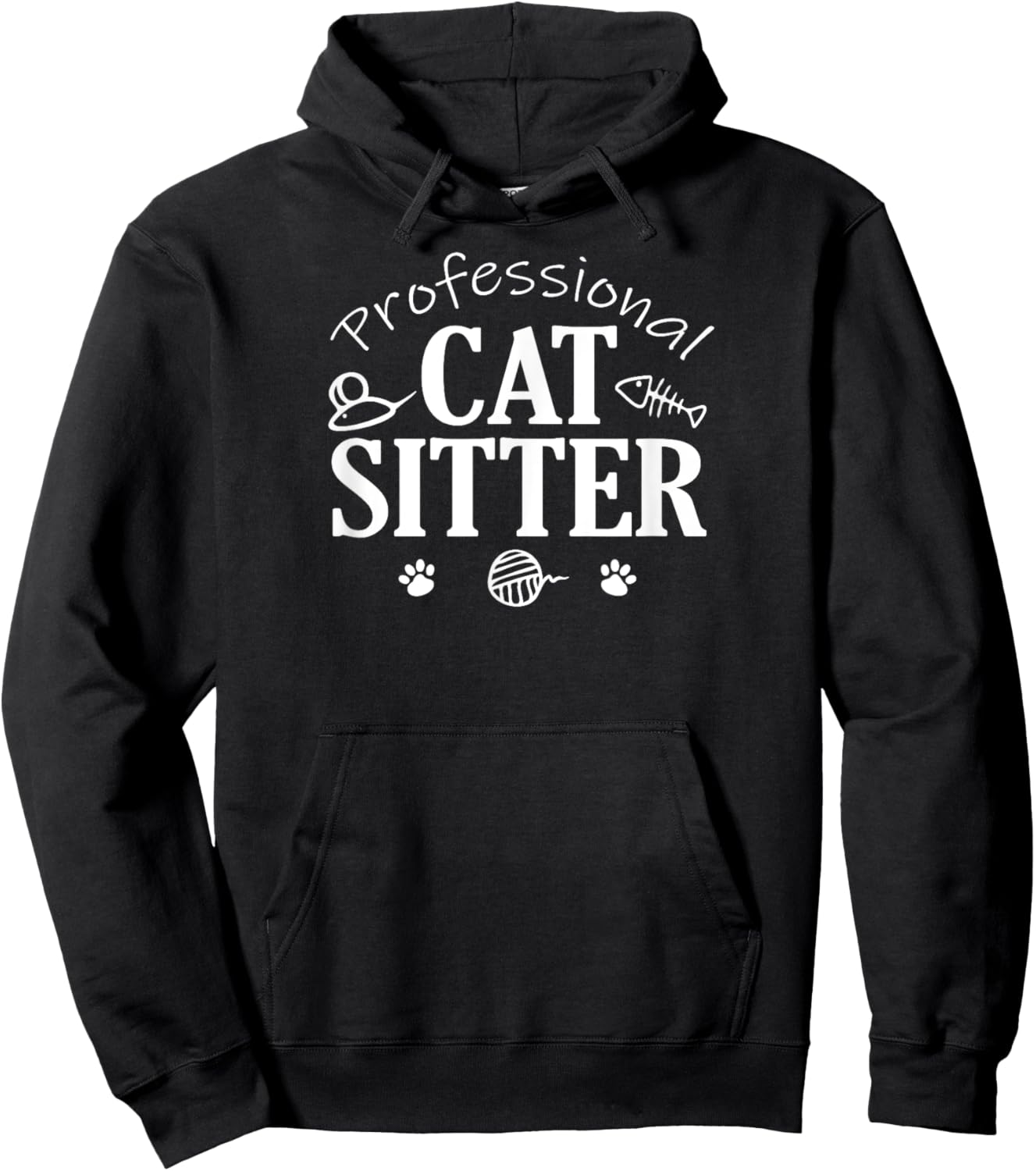 Professional Cat Sitter Toys Hoodie - Hoodie | Black