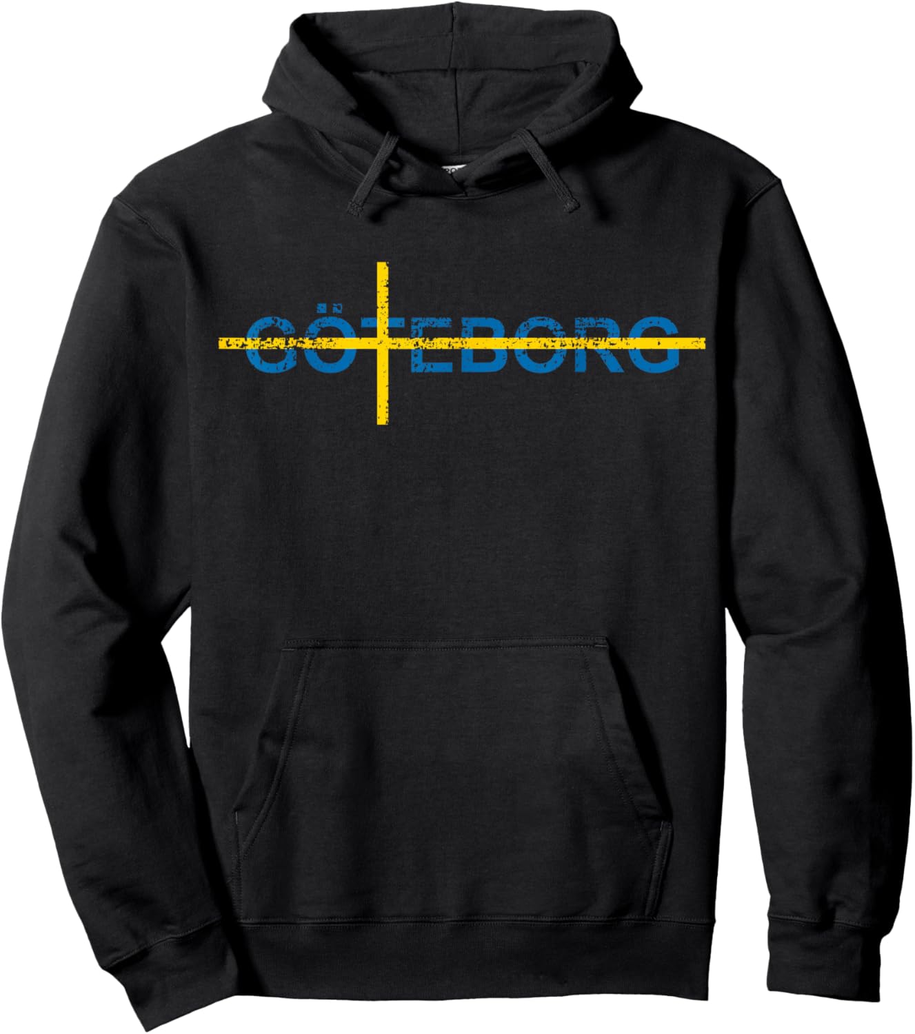 Göteborg Gothenburg Sweden Flag Swede Pride Travel Swedish Hoodie - Hoodie | Black