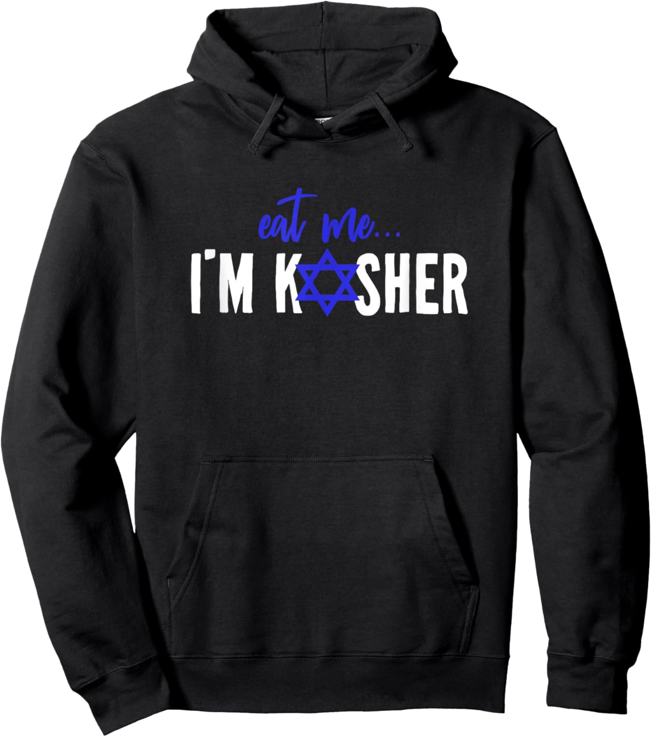 Eat Me I'm Kosher Jew Hanukkah Hebrew Cook Chef Cooking Hoodie - Hoodie | Black