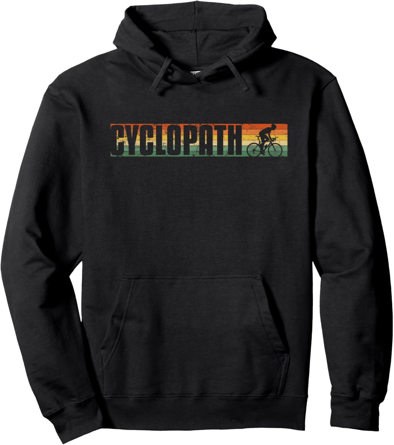 Cyclopath Pun Cycling Humor Cyclist Hoodie - Hoodie | Black