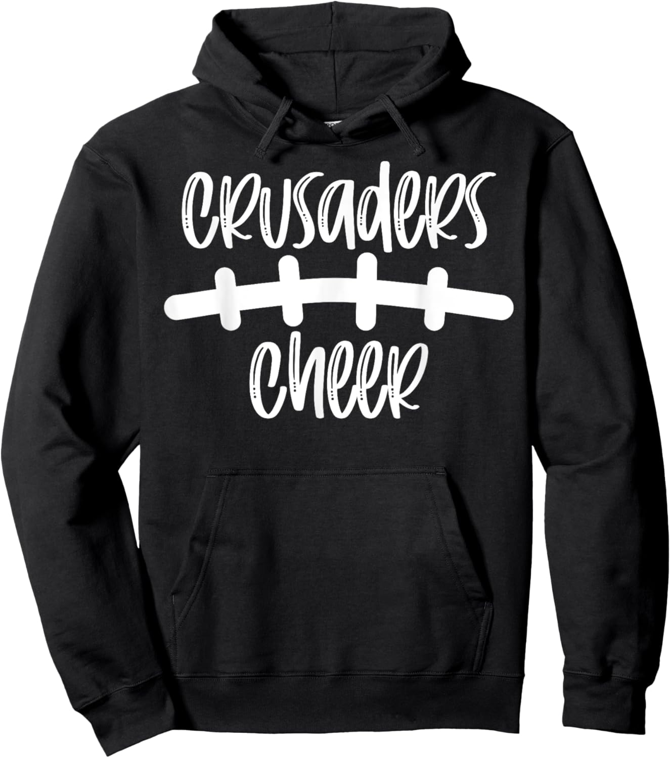 Crusader Cheer School Spirit Football Team Mascot Game Night Hoodie - Hoodie | Black