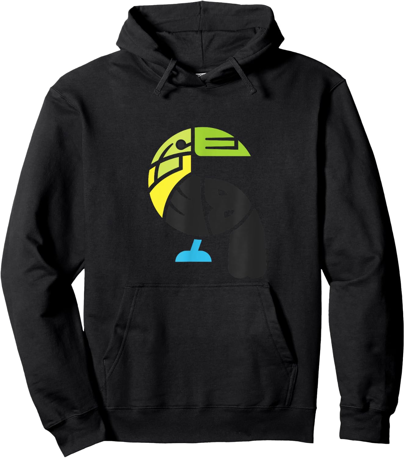 Belize Toucan Colorful Word Art - Funny Animal Hoodie - Hoodie | Black
