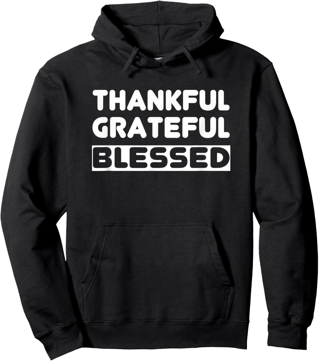 Thankful Grateful Blessed Shirt | Women Men Thanksgiving Hoodie - Hoodie | Black