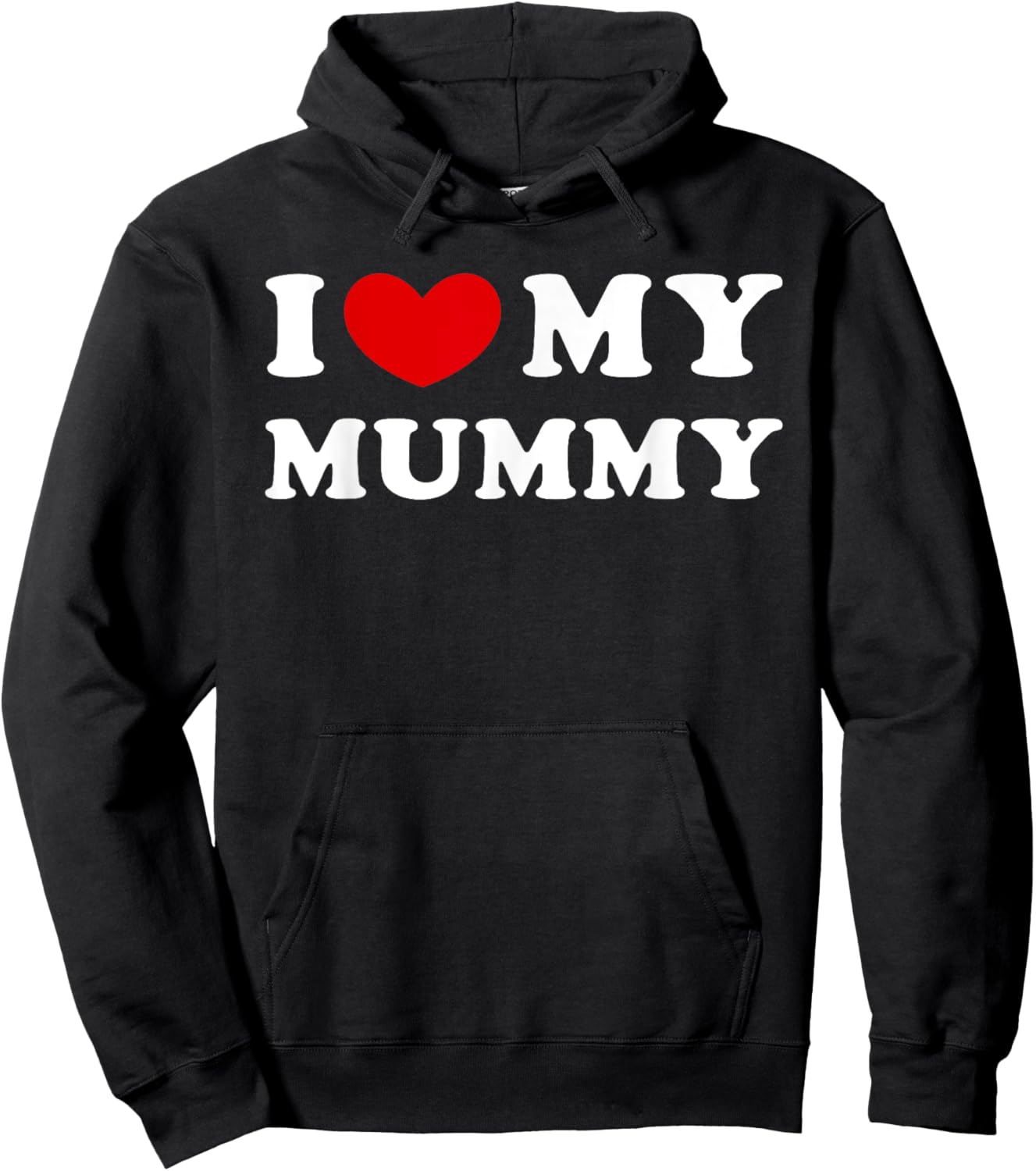 I Love My Mummy, I Heart My Mummy Hoodie - Hoodie | Black