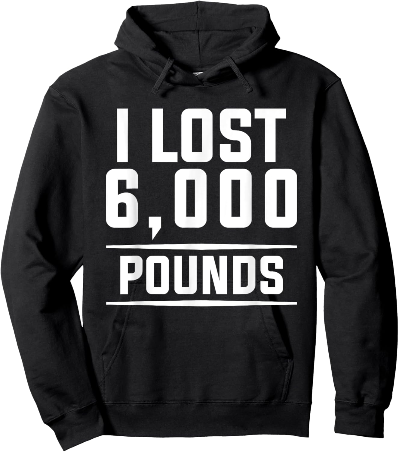 I Lost 6000 Pounds Weight Loss Workout Diet Fitness Hoodie - Hoodie | Black