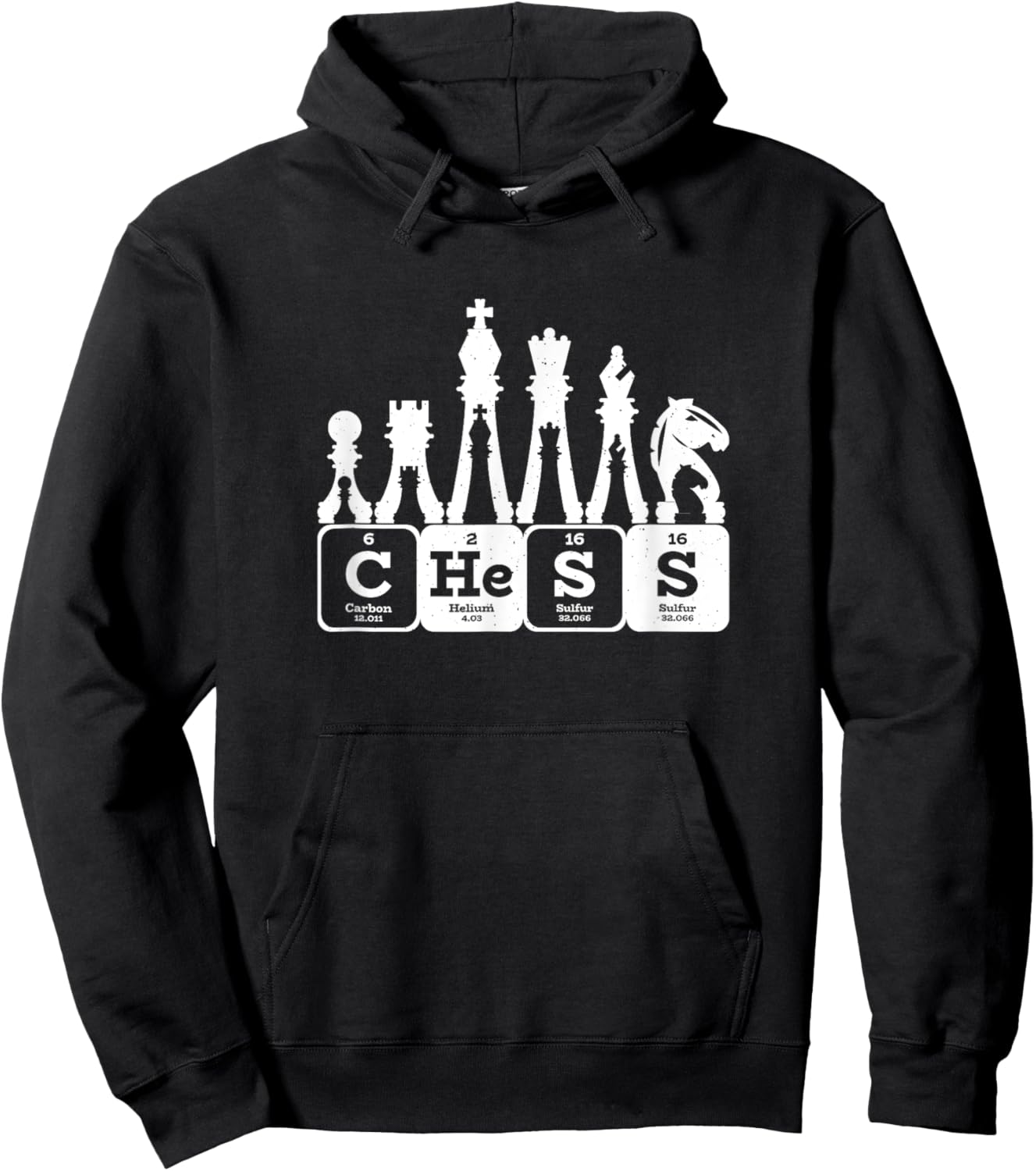 Periodic Table Elements Chess Hoodie - Hoodie | Black
