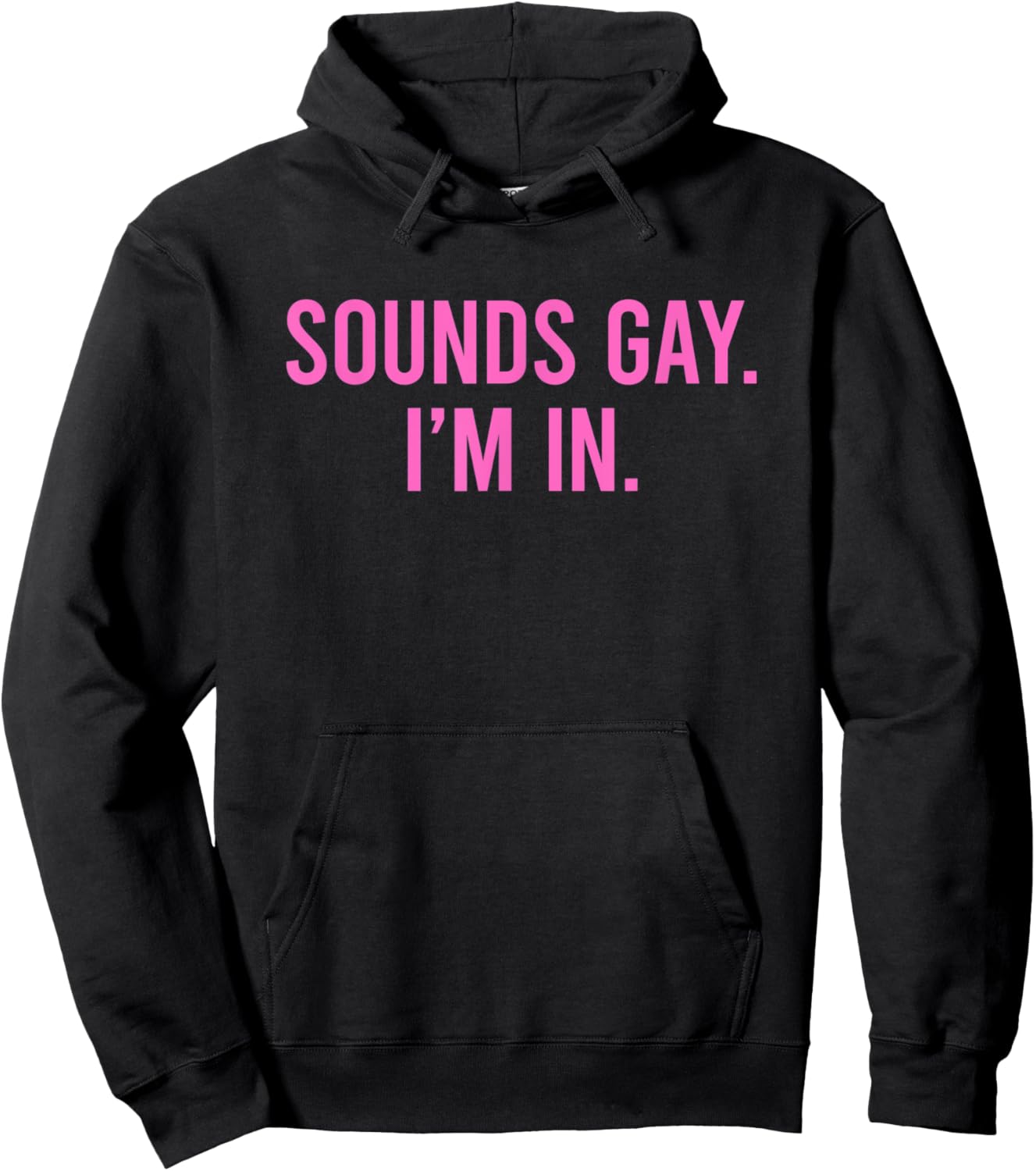 Sounds Gay I'm In Hoodie - Hoodie | Black