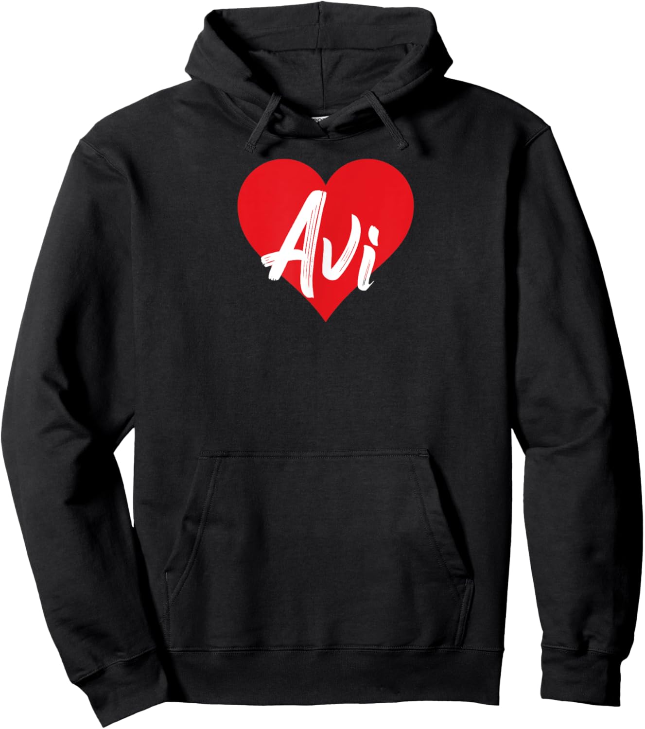 I Love Avi First Name I Heart Named Hoodie - Hoodie | Black