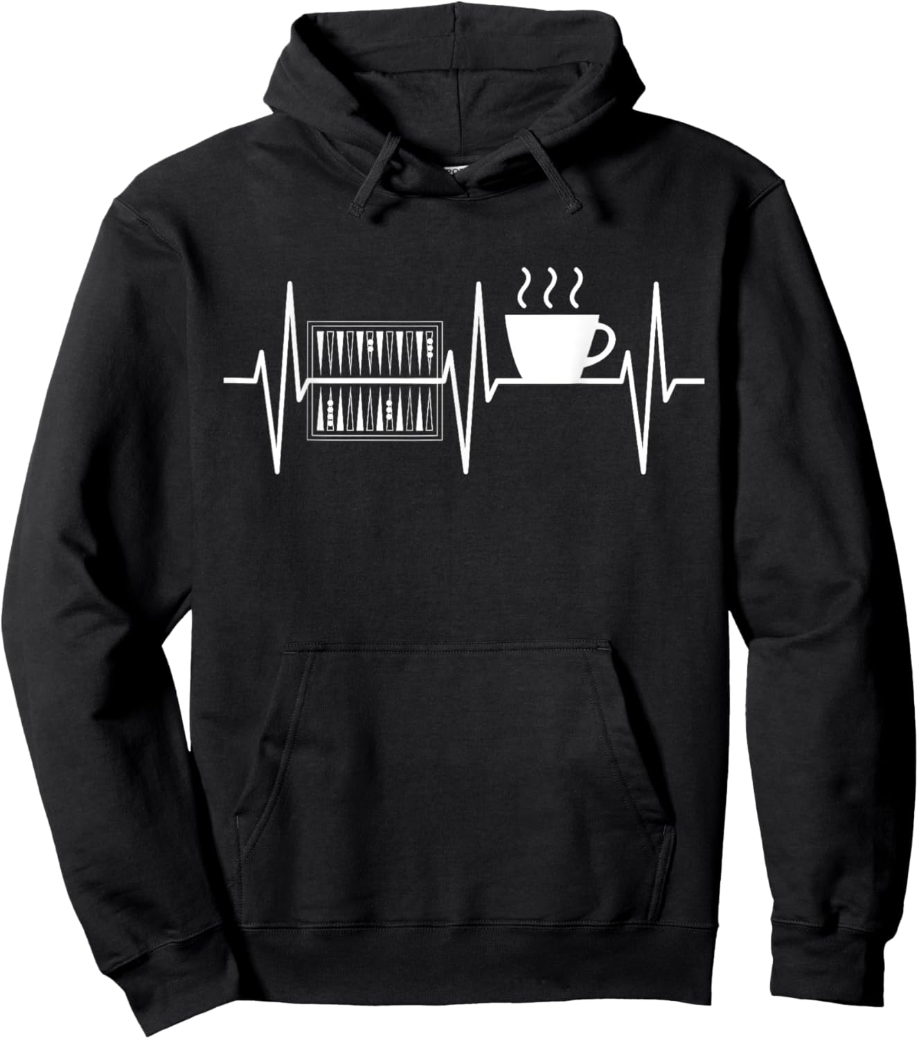 Backgammon Shirt Funny Coffee Lover Backgammon Player Hoodie - Hoodie | Black