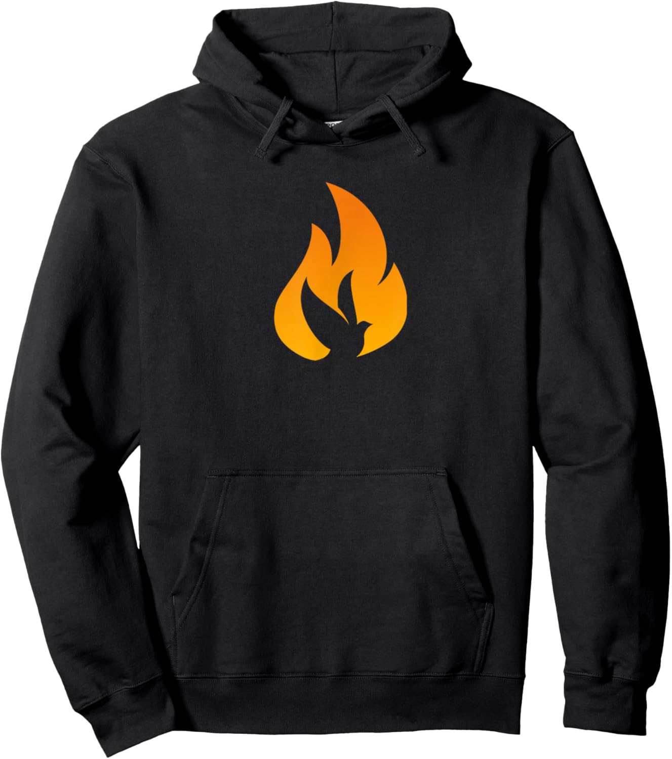 Silhouette Dove Flame Fire Pentecost Hoodie - Hoodie | Black