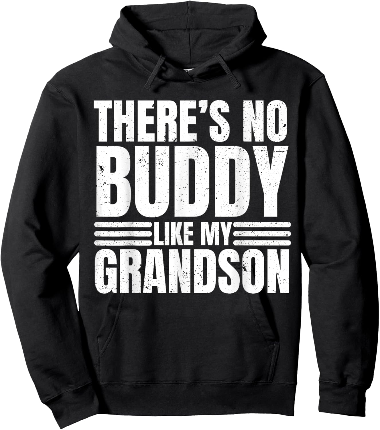 There Is No Buddy Like My Grandson Matching Grandpa Hoodie - Hoodie | Black