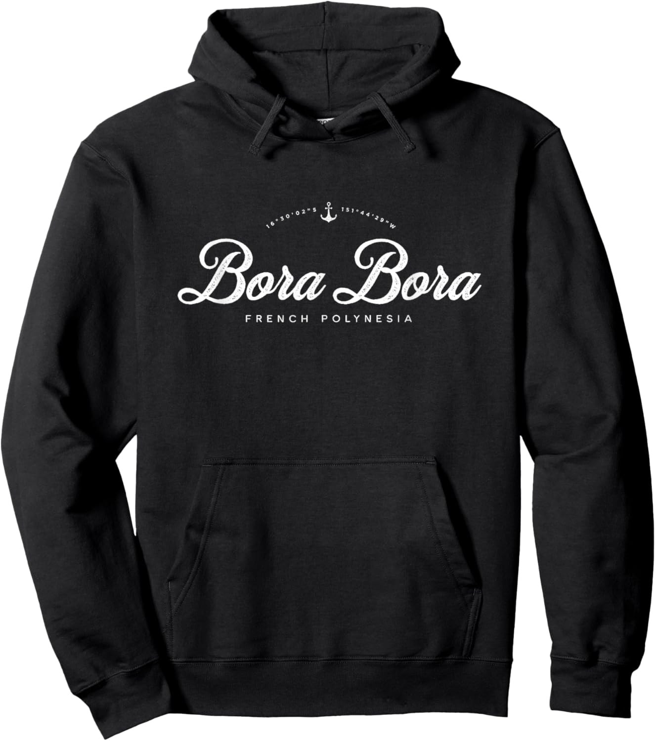 Bora Bora Vintage Retro Hoodie - Hoodie | Black