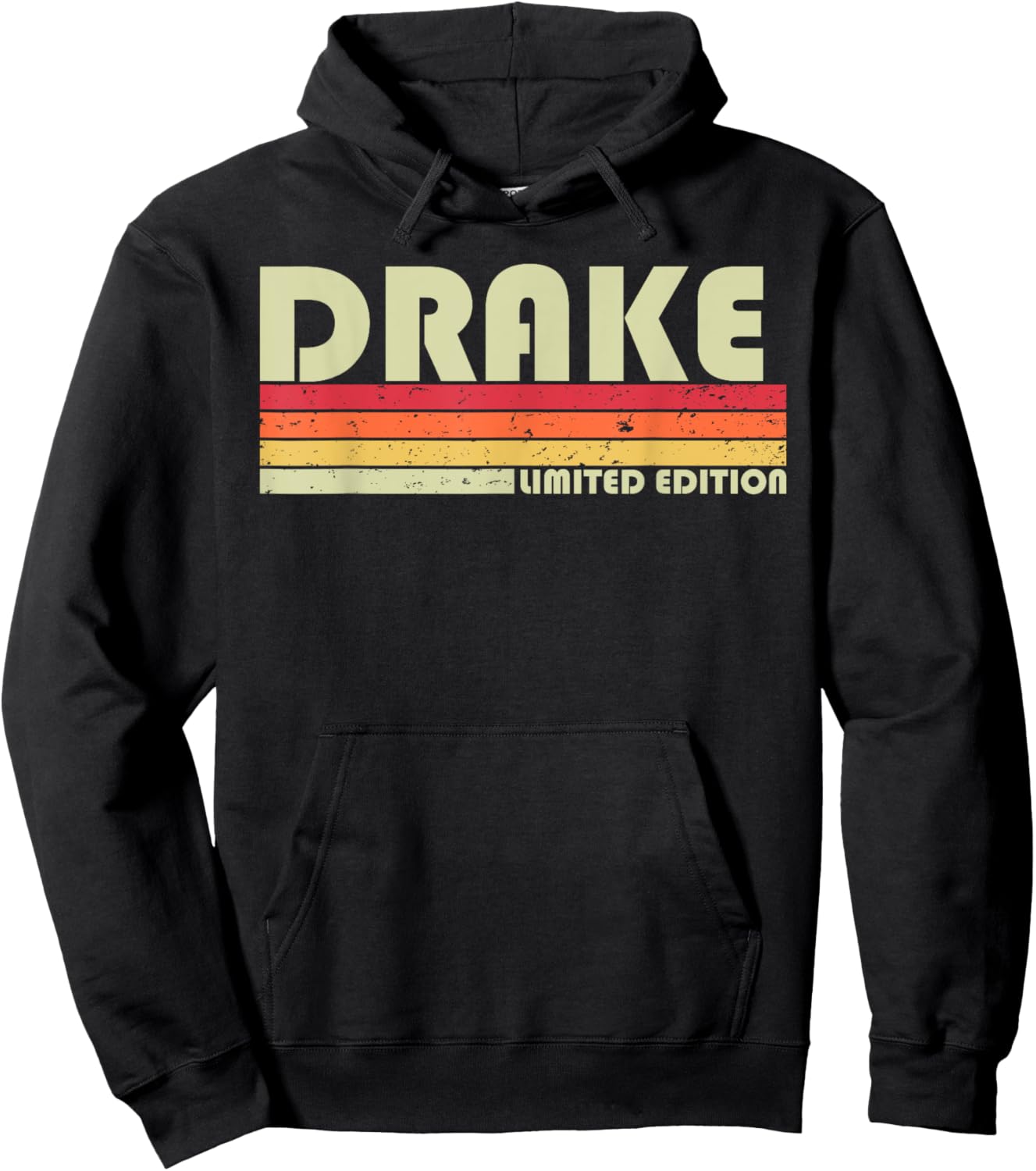 DRAKE Gift Name Personalized Funny Retro Vintage Birthday Hoodie - Hoodie | Black
