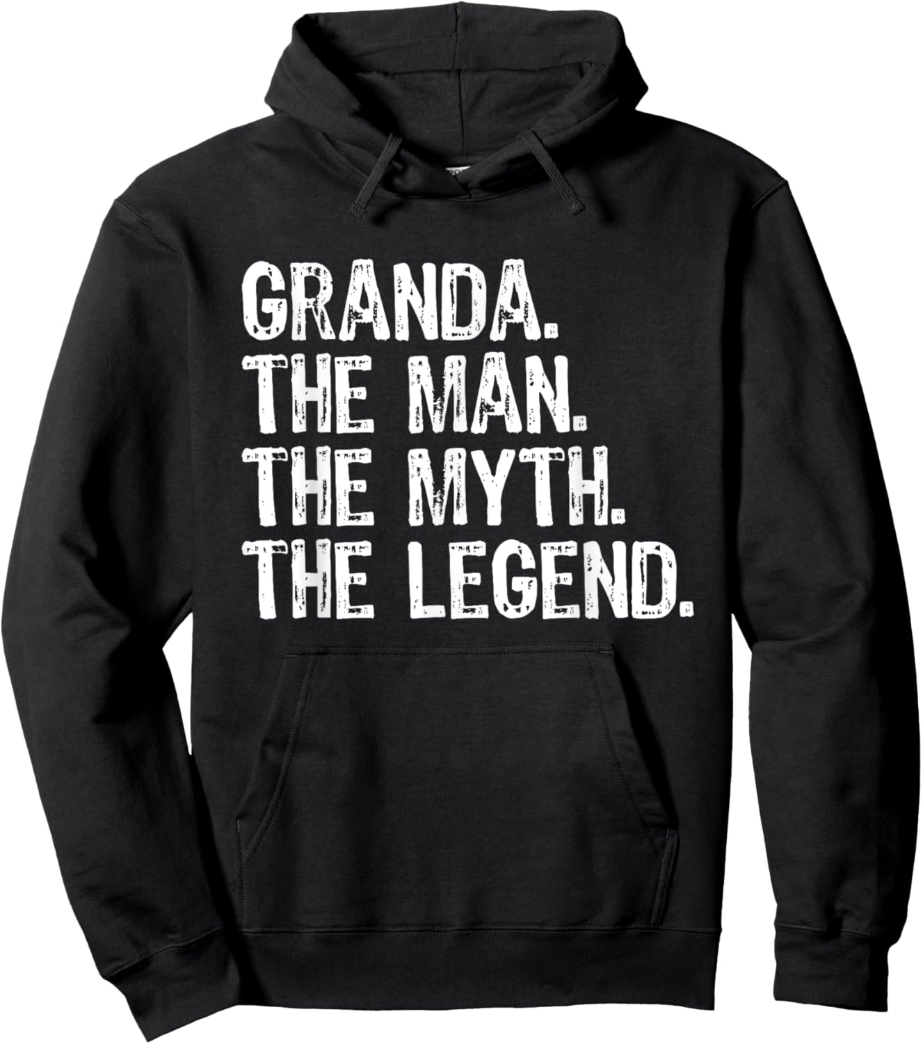 Granda The Man The Myth The Legend Funny Cool Hoodie - Hoodie | Black