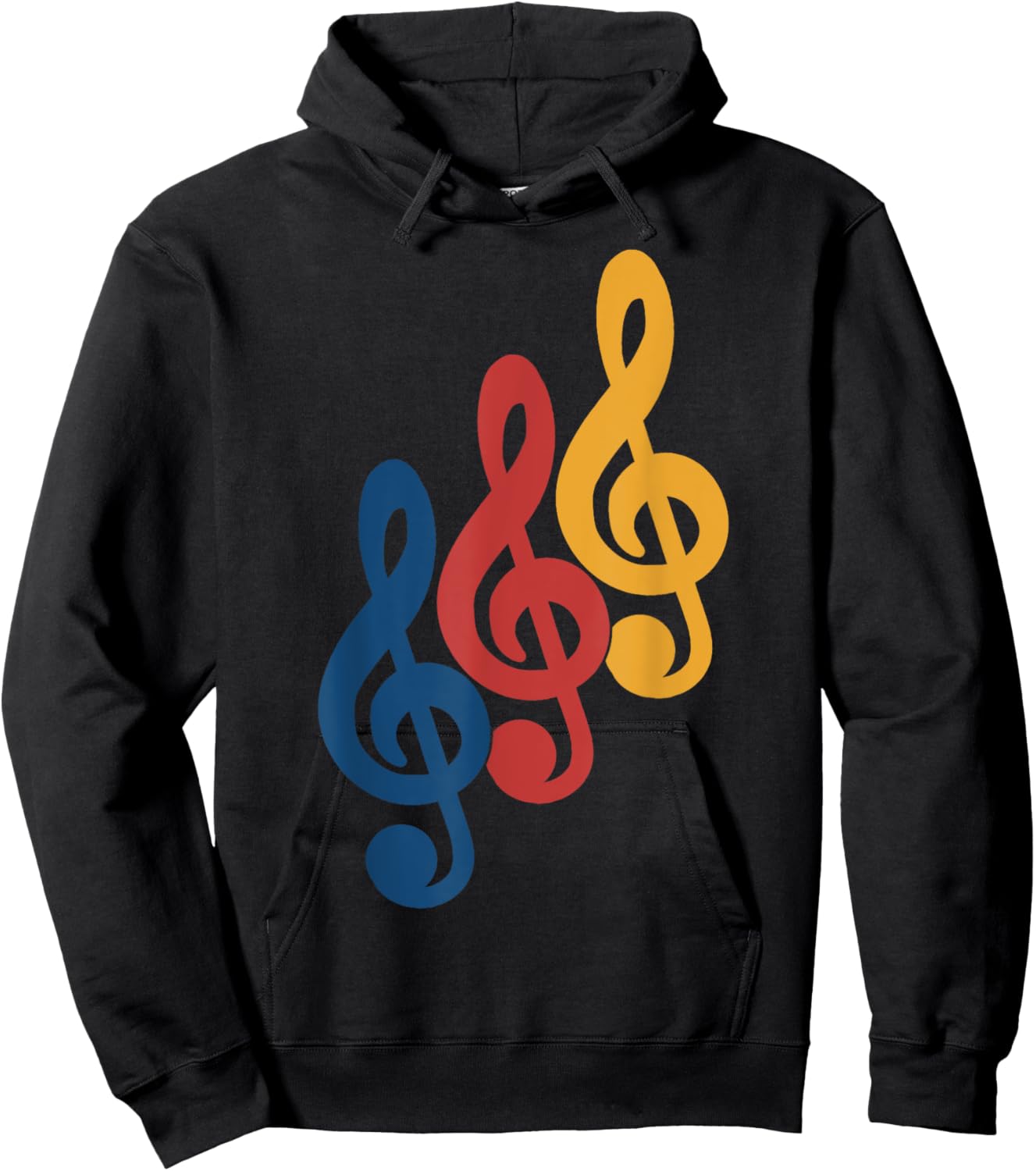 Treble Clef Music Musical Note Musician Hoodie - Hoodie | Black
