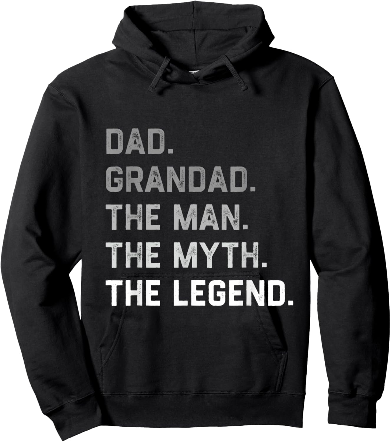 Dad Grandad the Man the Myth Legend Father’s Day Christmas Hoodie - Hoodie | Black