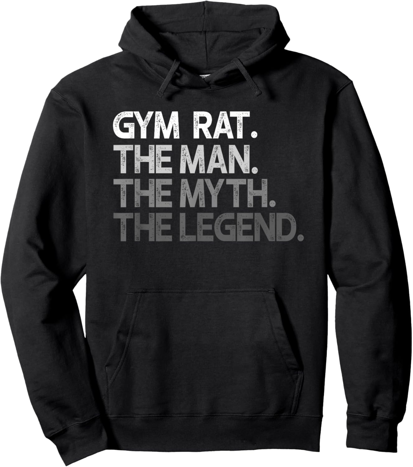 Gym Rat Man The Myth Legend Gift Hoodie - Hoodie | Black
