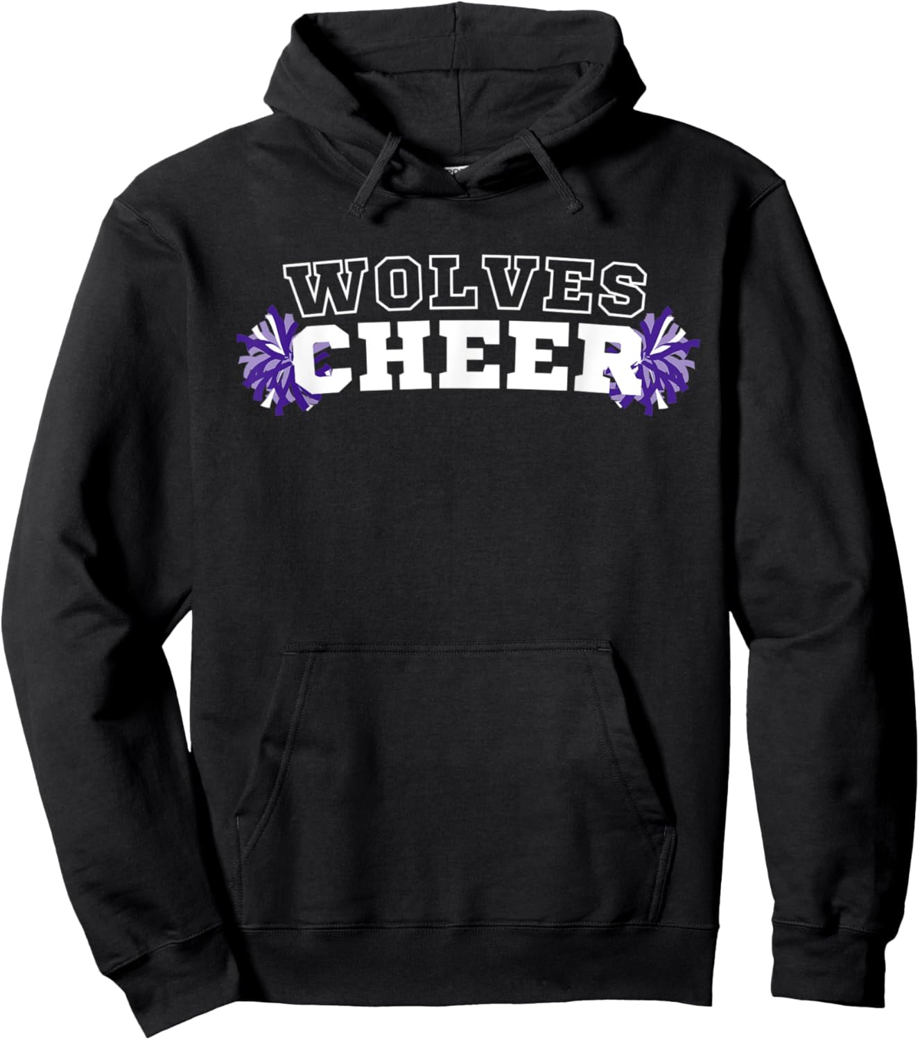 Wolves Cheer Hoodie - Hoodie | Black