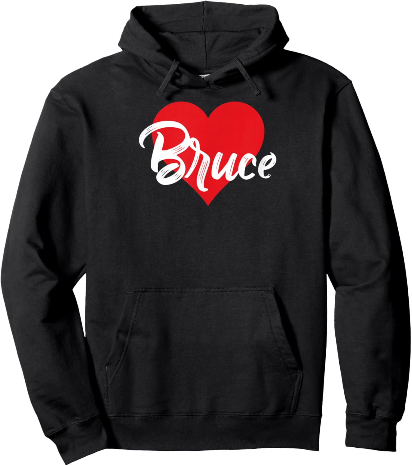 I Love Bruce First Name I Heart Named Hoodie - Hoodie | Black