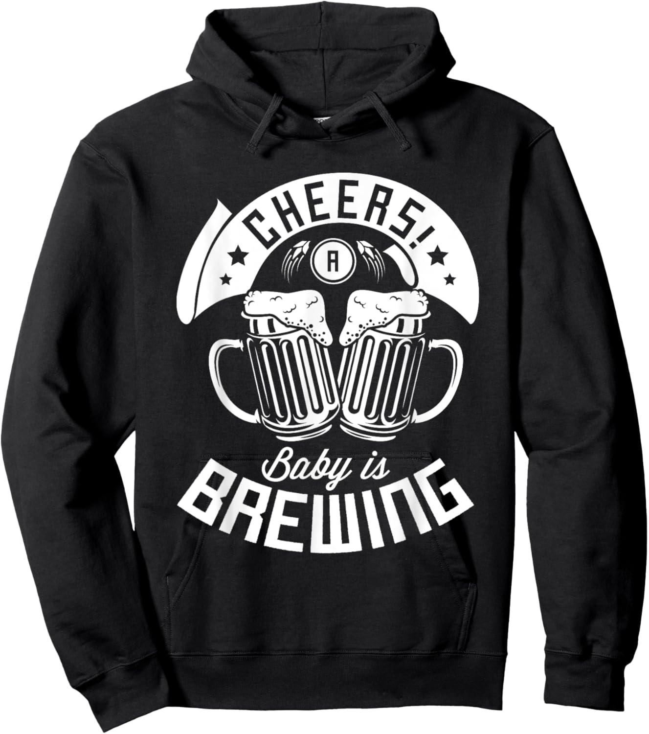 Cheers a baby is brewing Design for a Brewing Beer brewer Hoodie - Hoodie | Black